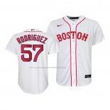 Maglia Baseball Bambino Boston Red Sox Eduardo Rodriguez Replica 2021 Bianco