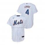 Maglia Baseball Bambino New York Mets Jed Lowrie Replica Home Bianco