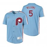 Maglia Baseball Bambino Philadelphia Phillies Nick Williams Cooperstown Collection Road Blu