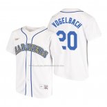 Maglia Baseball Bambino Seattle Mariners Daniel Vogelbach Cooperstown Collection Home Bianco