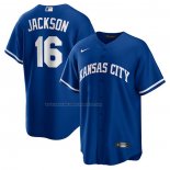 Maglia Baseball Uomo Kansas City Royals Bo Jackson Alterno Cooperstown Collection Replica Blu