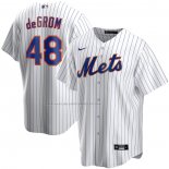 Maglia Baseball Uomo New York Mets Jacob Degrom Home Replica Bianco