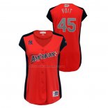 Maglia Baseball Donna All Star 2019 New York Yankees Luke Voit Workout American League Rosso