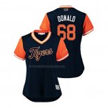 Maglia Baseball Donna Detroit Tigers Daniel Stumpf 2018 Llws Players Weekend Donald Blu