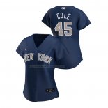 Maglia Baseball Donna New York Yankees Gerrit Cole Replica Alternato 2020 Blu