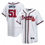 Maglia Baseball Uomo Atlanta Braves Will Smith Home Replica Bianco