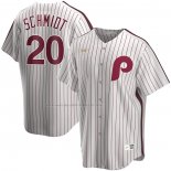 Maglia Baseball Uomo Philadelphia Phillies Mike Schmidt Home Cooperstown Collection Bianco