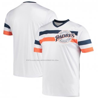 Maglia Baseball Uomo San Diego Padres Cooperstown Collection V-neck Bianco