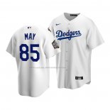 Maglia Baseball Bambino Los Angeles Dodgers Dustin May Home Replica 2020 Bianco