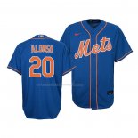 Maglia Baseball Bambino New York Mets Pete Alonso Replica Cool Base Blu