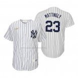 Maglia Baseball Bambino New York Yankees Don Mattingly Cooperstown Collection Home Bianco