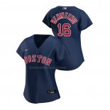 Maglia Baseball Donna Boston Red Sox Andrew Benintendi Replica Alternato 2020 Blu