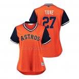 Maglia Baseball Donna Houston Astros Jose Altuve 2018 Llws Players Weekend Tuve Orange