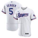 Maglia Baseball Uomo Texas Rangers Corey Seager Home Autentico Bianco