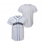 Maglia Baseball Bambino Seattle Mariners Cooperstown Collection Bianco