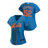 Maglia Baseball Donna New York Mets Yoenis Cespedes Replica Alternato 2020 Blu