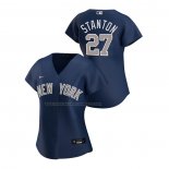 Maglia Baseball Donna New York Yankees Giancarlo Stanton Replica Alternato 2020 Blu