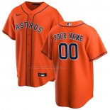 Maglia Baseball Uomo Houston Astros Alternato Replica Personalizzate Arancione