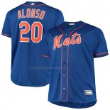 Maglia Baseball Uomo New York Mets Pete Alonso Big & Tall Replica Blu