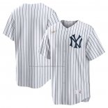 Maglia Baseball Uomo New York Yankees Primera Cooperstown Collection Bianco