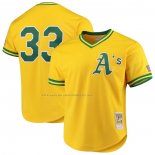Maglia Baseball Uomo Oakland Athletics Jose Canseco Mitchell & Ness Cooperstown Collection Mesh Batting Practice Amarillo