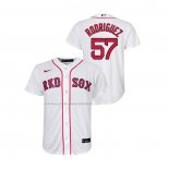 Maglia Baseball Bambino Boston Red Sox Eduardo Rodriguez Replica Home Bianco