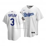 Maglia Baseball Bambino Los Angeles Dodgers Chris Taylor Home Replica 2020 Bianco