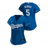 Maglia Baseball Donna Los Angeles Dodgers Corey Seager Replica Alternato 2020 Blu