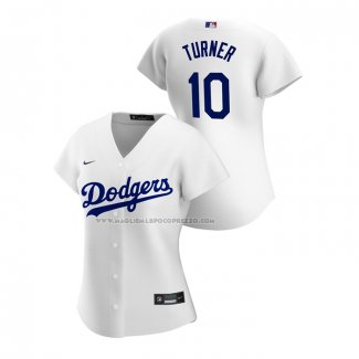 Maglia Baseball Donna Los Angeles Dodgers Justin Turner Replica Home 2020 Bianco