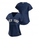 Maglia Baseball Donna New York Yankees Replica Alternato 2020 Blu