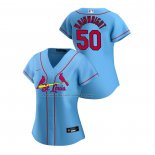 Maglia Baseball Donna St. Louis Cardinals Austin Gomber 2018 Llws Players Weekend Big G Rosso