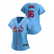 Maglia Baseball Donna St. Louis Cardinals Kolten Wong Replica Alternato 2020 Blu