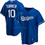 Maglia Baseball Uomo Los Angeles Dodgers Justin Turner Alternato Replica Blu