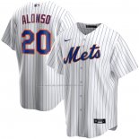 Maglia Baseball Uomo New York Mets Pete Alonso Home Replica Bianco