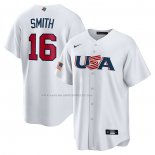 Maglia Baseball Uomo USA 2023 Will Smith Replica Bianco