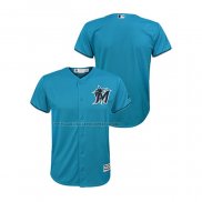 Maglia Baseball Bambino Miami Marlins Cool Base Alternato Blu