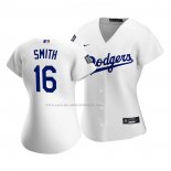 Maglia Baseball Donna Los Angeles Dodgers Will Smith Replica Home 2020 Bianco