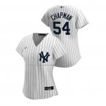 Maglia Baseball Donna New York Yankees Aroldis Chapman Replica Home 2020 Bianco