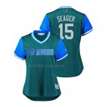 Maglia Baseball Donna Seattle Mariners Kyle Seager 2018 Llws Players Weekend Seager Aqua