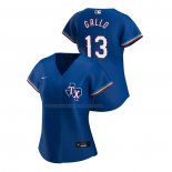 Maglia Baseball Donna Texas Rangers Joey Gallo Replica Alternato 2020 Blu