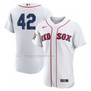Maglia Baseball Uomo Boston Red Sox Jackie Robinson Autentico Bianco