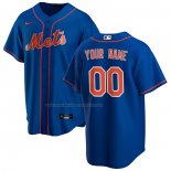 Maglia Baseball Uomo New York Mets Alternato Replica Personalizzate Blu