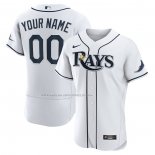 Maglia Baseball Uomo Tampa Bay Rays Home Autentico Personalizzate Bianco
