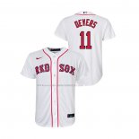 Maglia Baseball Bambino Boston Red Sox Rafael Devers Replica Home Bianco