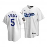 Maglia Baseball Bambino Los Angeles Dodgers Corey Seager Home Replica 2020 Bianco