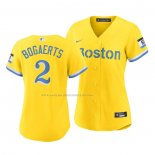 Maglia Baseball Donna Boston Red Sox Xander Bogaerts 2021 City Connect Replica Oro