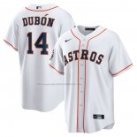 Maglia Baseball Uomo Houston Astros Mauricio Dubon Home Replica Bianco