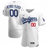 Maglia Baseball Uomo Los Angeles Dodgers Pick-A-player Retired Roster Home Autentico Bianco