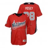 Maglia Baseball Bambino All Star 2018 Buster Posey Home Run Derby National League Rosso