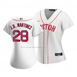 Maglia Baseball Donna Boston Red Sox J.d. Martinez Replica 2021 Bianco